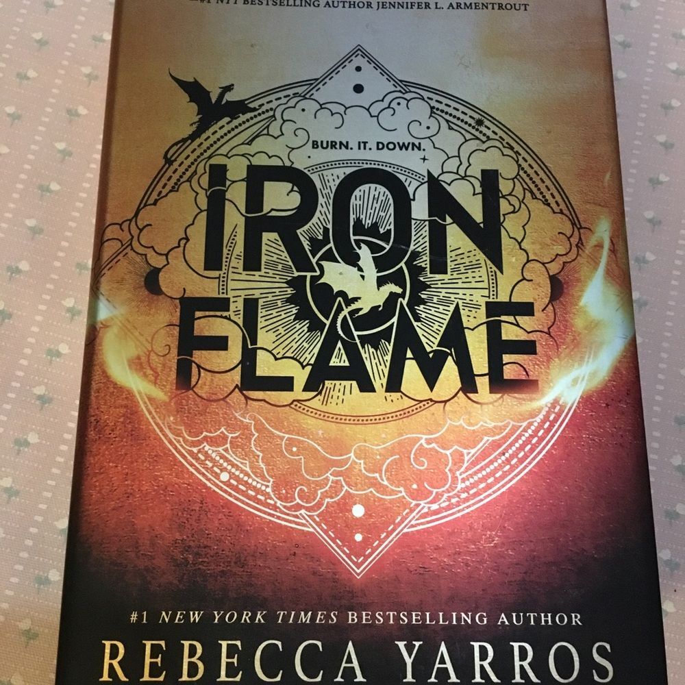 Iron Flame by Rebecca Yarros Burn it down hardcover book novel